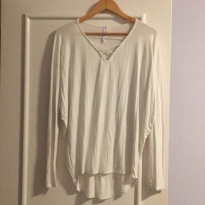 White Criss Cross Top